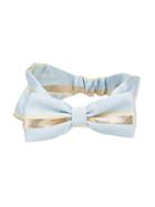 Hucklebones London - Striped Baby Headband - Kids - Polyester/acetate/metallized Polyester - One Size, Blue