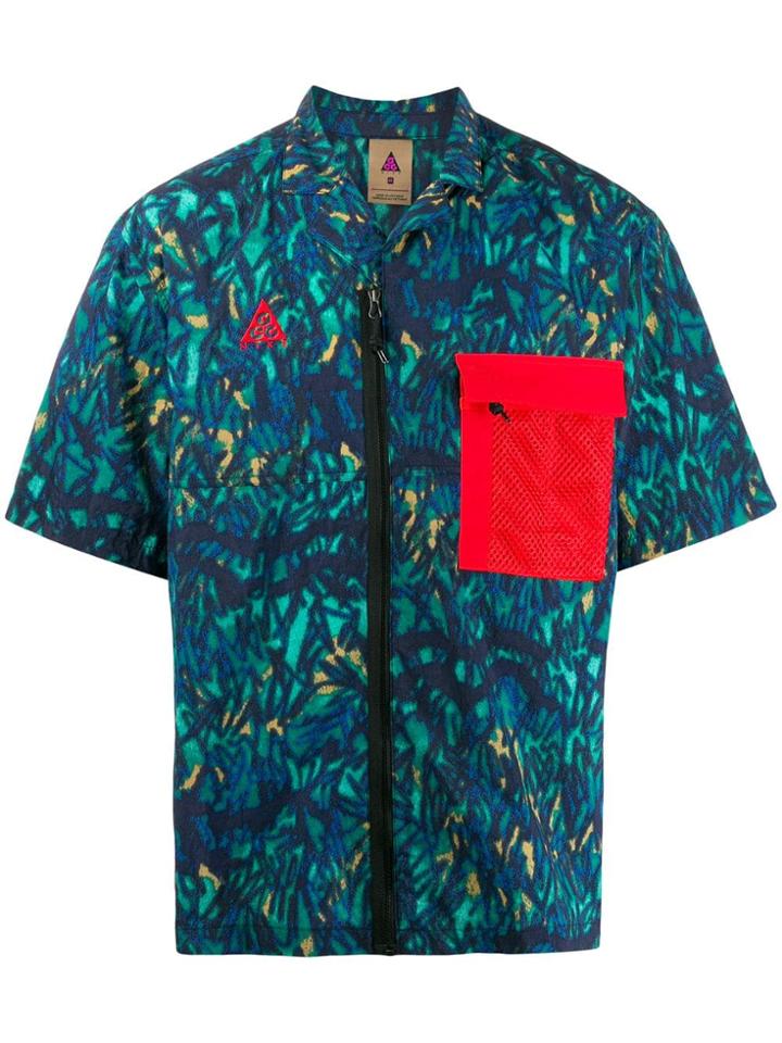 Nike Mesh Panel Shirt - Blue