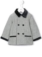 Tartine Et Chocolat - Double Breasted Coat - Kids - Cotton/polyamide/polyester/other Fibers - 24 Mth, Toddler Boy's, Grey