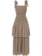 Gül Hürgel Long Ruffle Dress - Multicolour