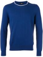 Fay - Fay Long Sleeved Sweater - Men - Cotton - 50, Blue, Cotton