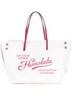 Louis Vuitton Vintage - Cabas Honolulu Tote Bag - Women - Leather/canvas - One Size, White, Leather/canvas