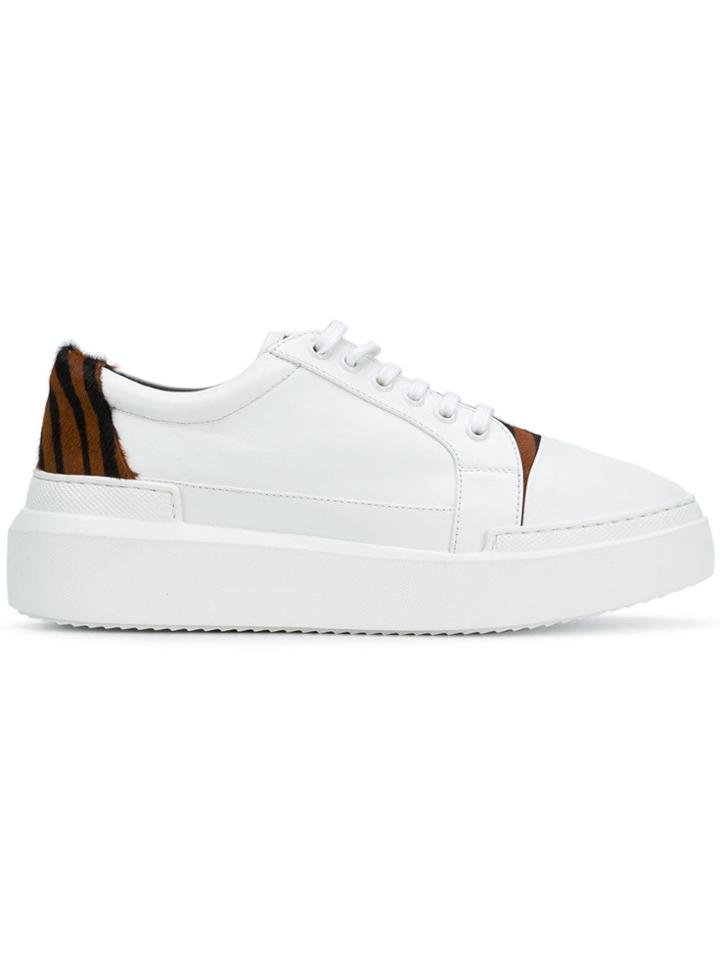 Sonia Rykiel Zebra Print Sneakers - White