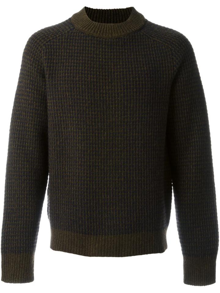 Marni Crew Neck Jumper, Men's, Size: 50, Brown, Virgin Wool
