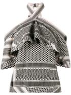 Cecilie Copenhagen - Keffiyeh Off-shoulder Top - Women - Cotton - 1, Women's, Nude/neutrals, Cotton