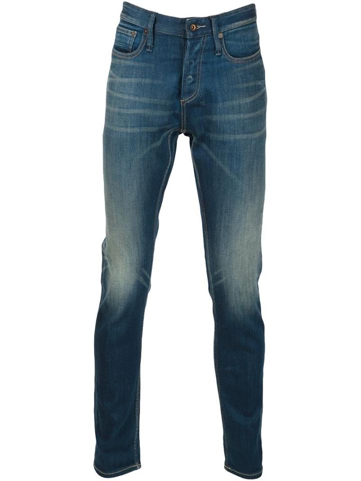 Denham 'razor 1970s' Jeans, Men's, Size: 31/32, Blue, Cotton