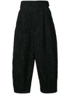 Issey Miyake Oversized High Waisted Trousers - Black