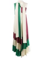 Golden Goose Deluxe Brand Colour Block Maxi Dress - Neutrals