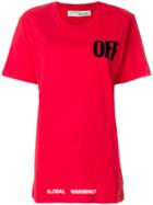 Off-white Global Warming T-shirt - Red