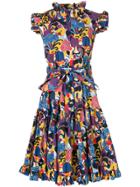 La Doublej Zoo Print Dress - Blue