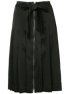 Moschino Pleated Midi Skirt - Black