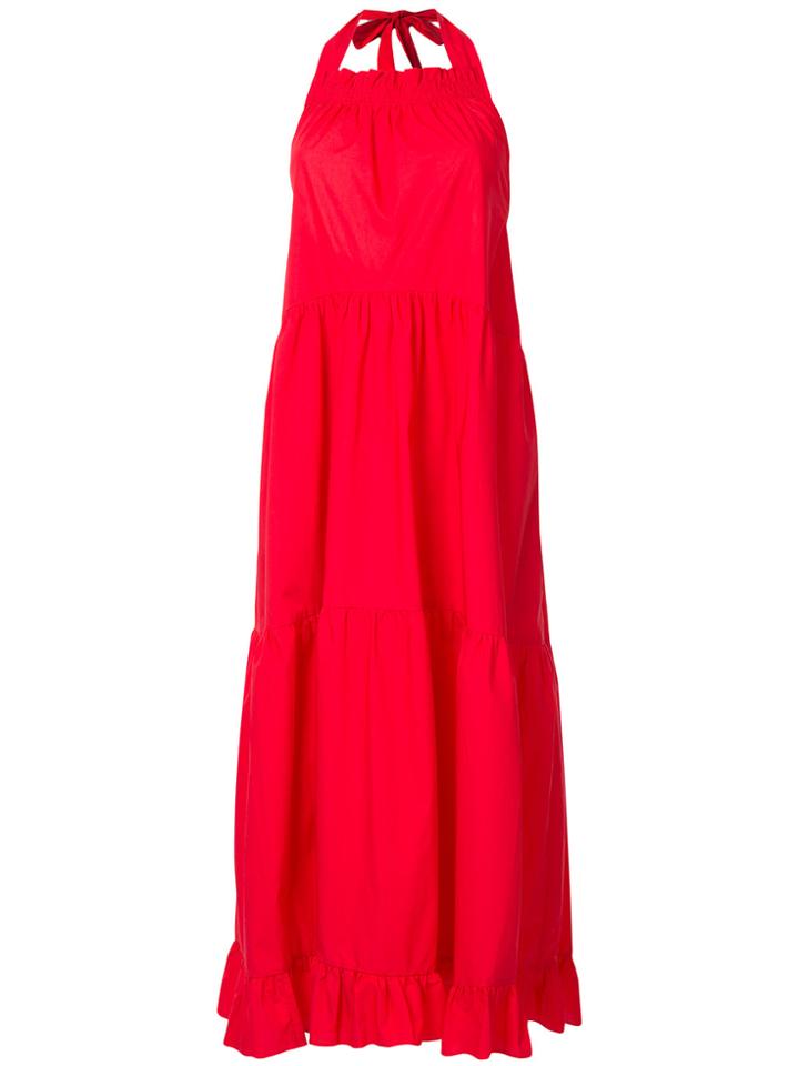 Lee Mathews Davis Halter Dress - Red