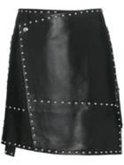 Helmut Lang Lang Hw Skt Mini Lthr Std - Black