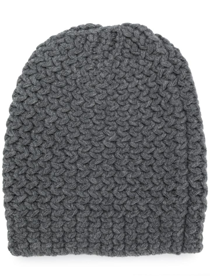 Danielapi Chunky Knit Beanie - Grey