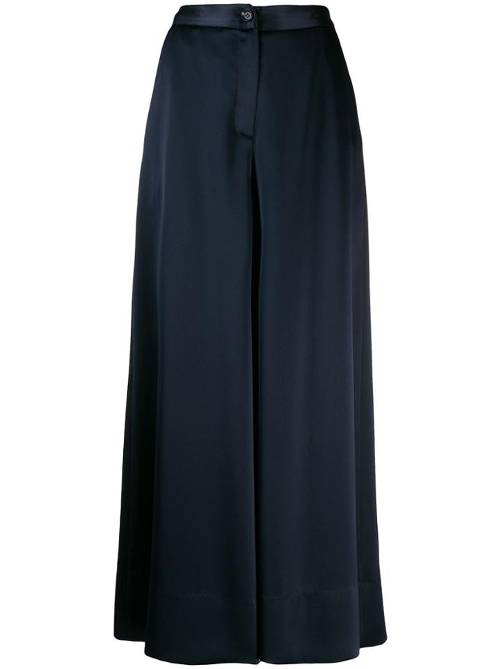 Talbot Runhof Gilia Cropped Trousers - Blue