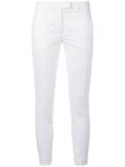 Dondup Cropped Skinny Trousers - White