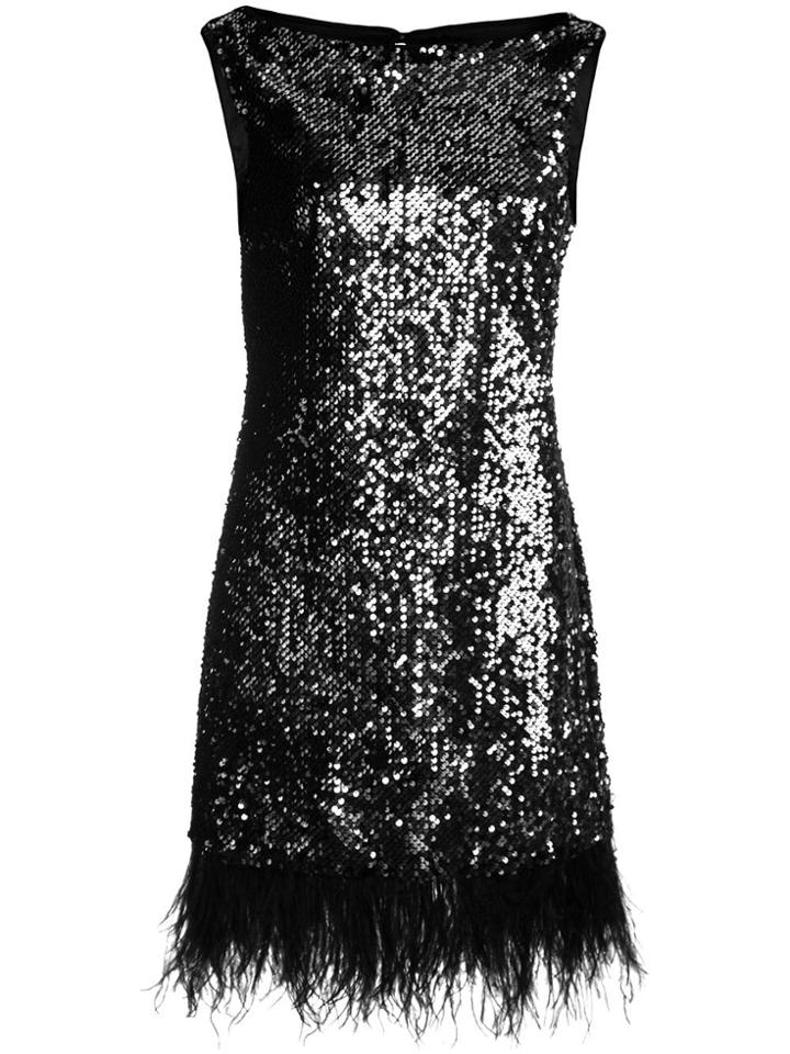 Milly Embellished Sleeveless Dress - Silver