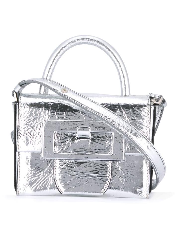 Maison Margiela Mini Buckle Detail Crossbody Bag, Women's, Grey