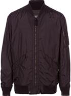 Monkey Time 'bonding' Bomber Jacket, Men's, Size: Xl, Black, Cotton/acrylic/nylon/wool