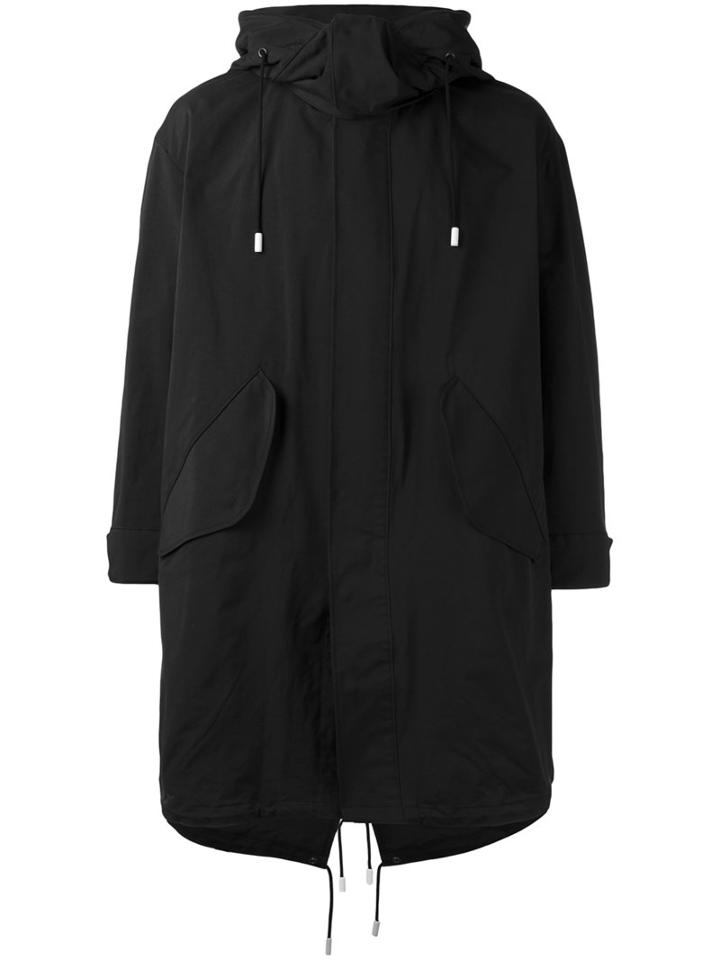 The Reracs - Hooded Coat - Men - Nylon/polyester - V, Black, Nylon/polyester