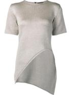 Haney 'beatriz' Asymmetrical Hem Top, Women's, Size: Small, Grey, Viscose/polyamide