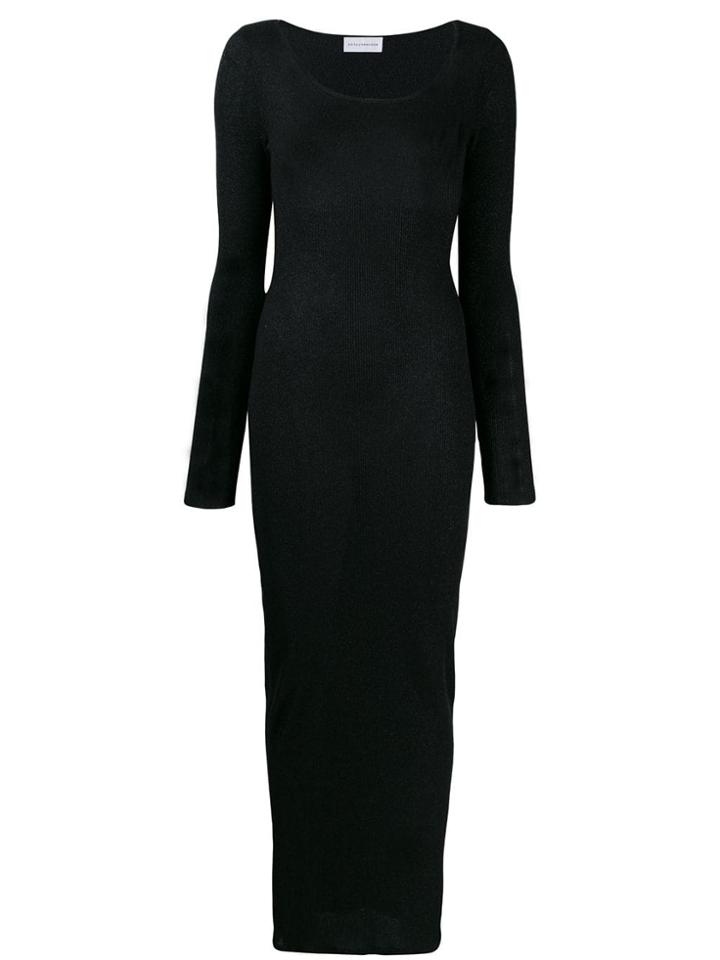 Faith Connexion Long-sleeve Fitted Dress - Black