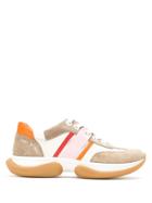 Tory Burch Bubble Stripe Lace Up Sneakers - White