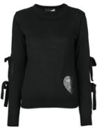 Love Moschino - Bow Jumper - Women - Acrylic/wool - 42, Black, Acrylic/wool