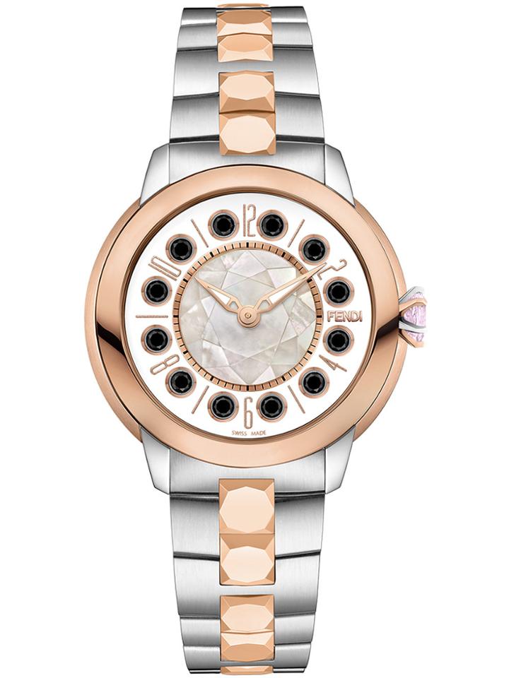 Fendi Watch With Topaz Detail - Metallic