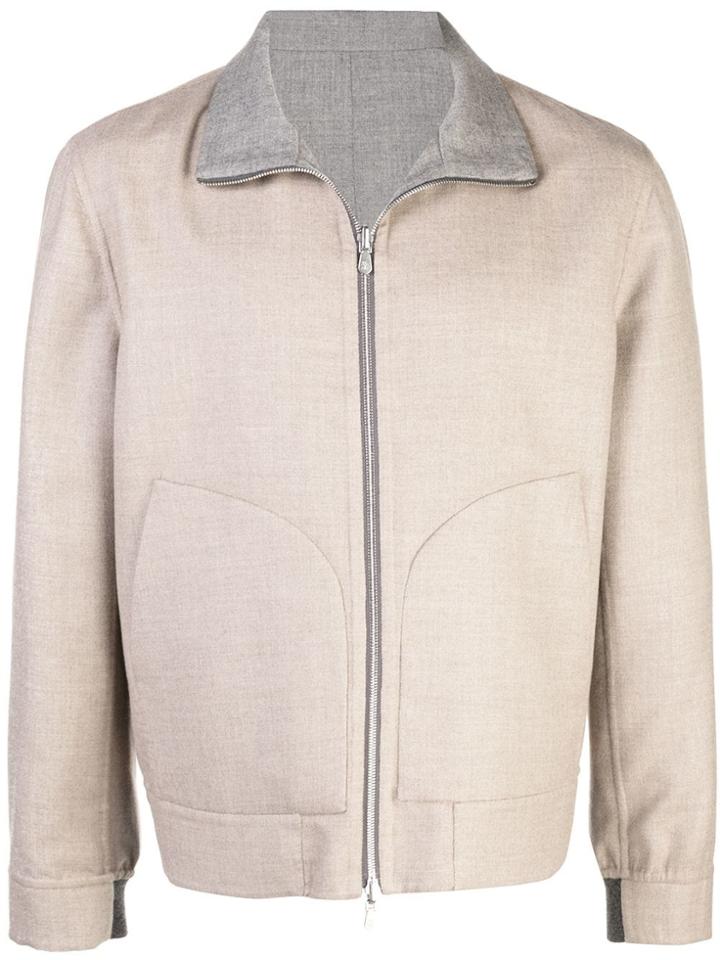 Brunello Cucinelli Reversible Zip-up Jacket - Neutrals