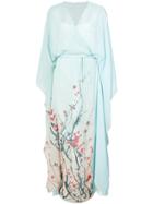 Vionnet Sheer Wrap Style Front Dress - Blue