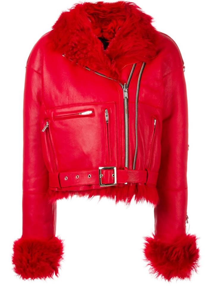 R13 Zippers Detailing Biker Jacket