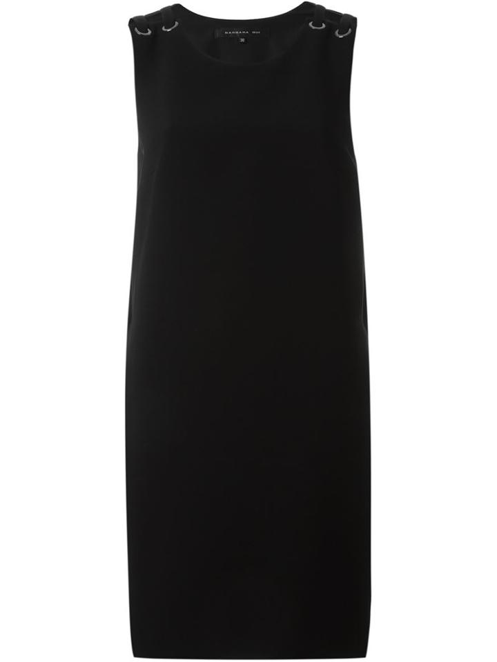 Barbara Bui Eyelet Detail Fitted Dress, Women's, Size: 38, Black, Polyester