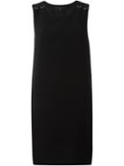Barbara Bui Eyelet Detail Fitted Dress, Women's, Size: 38, Black, Polyester
