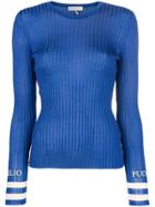 Emilio Pucci Ribbed Fitted Sweater - Blue