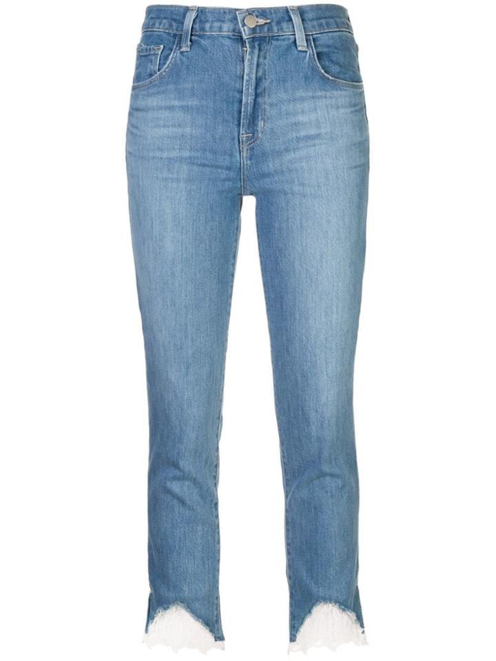 J Brand Lace Trim Jeans - Blue