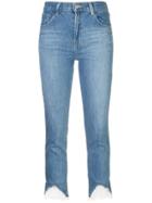 J Brand Lace Trim Jeans - Blue