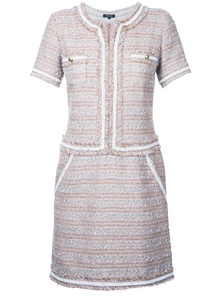 Loveless - Boucle Suit Dress - Women - Acrylic/nylon/polyester - 9, Pink/purple, Acrylic/nylon/polyester