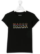 Marco Bologna Kids Teen Embellished Brand T-shirt - Black