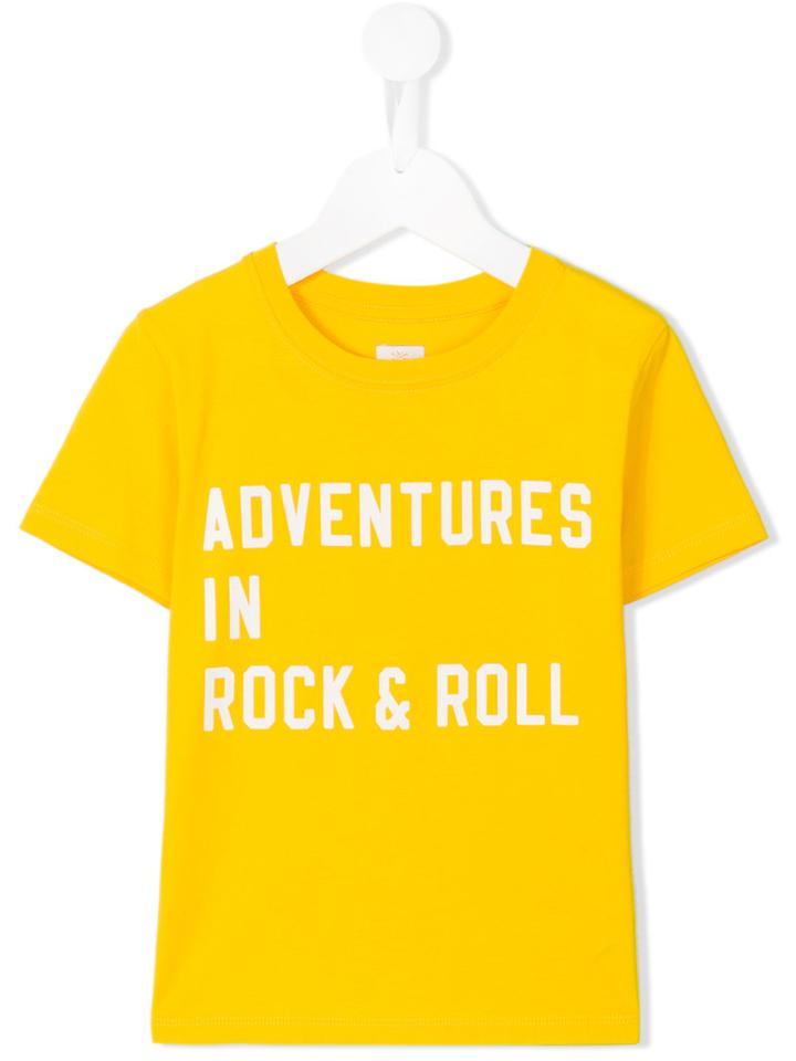 No Added Sugar Adventures In Rock & Roll T-shirt, Boy's, Size: 11 Yrs, Yellow/orange