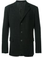 Issey Miyake Men Three Button Blazer, Size: 4, Black, Linen/flax/wool/cupro