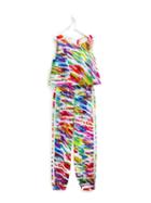 Loredana Painterly Print Jumpsuit, Girl's, Size: 12 Yrs
