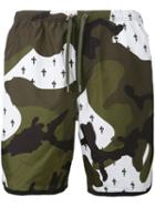 Neil Barrett - Camo Swim Shorts - Men - Polyester - L, Green, Polyester