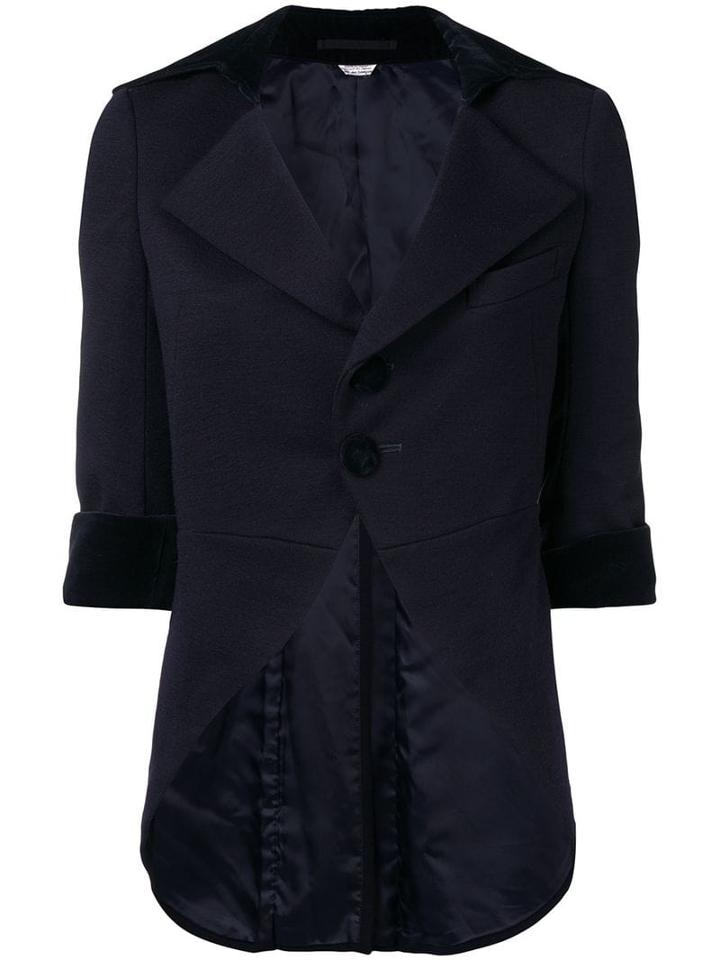 Comme Des Garçons Pre-owned Wide Lapels Tail Jacket - Blue