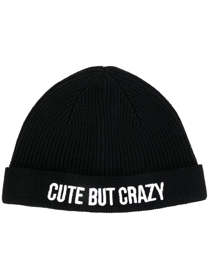 Chiara Ferragni Cute But Crazy Beanie - Black