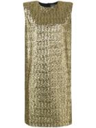 Gianluca Capannolo Sequinned Cocktail Dress - Gold