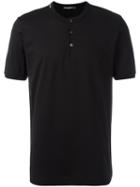 Dolce & Gabbana - Henley T-shirt - Men - Cotton - 50, Black, Cotton