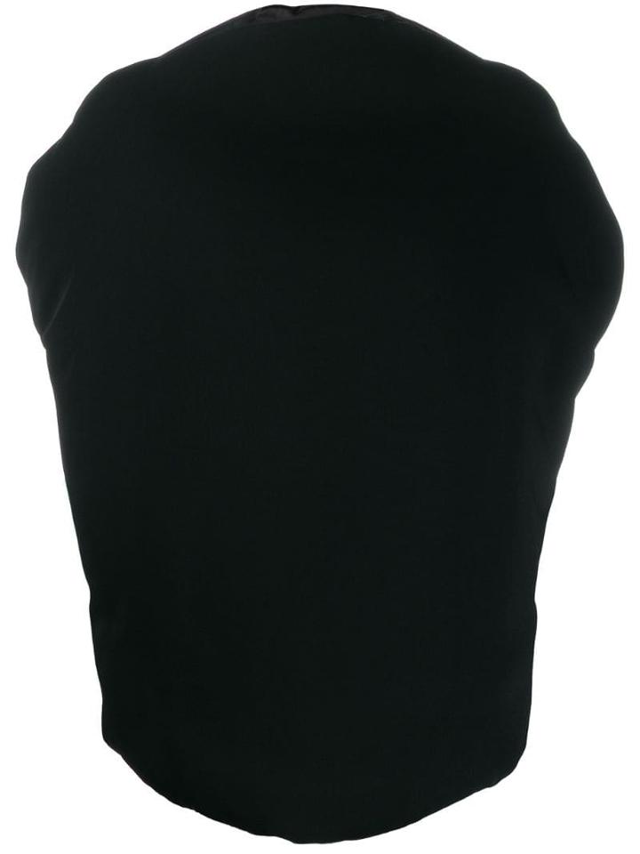 Mm6 Maison Margiela Round Shaped Blouse - Black