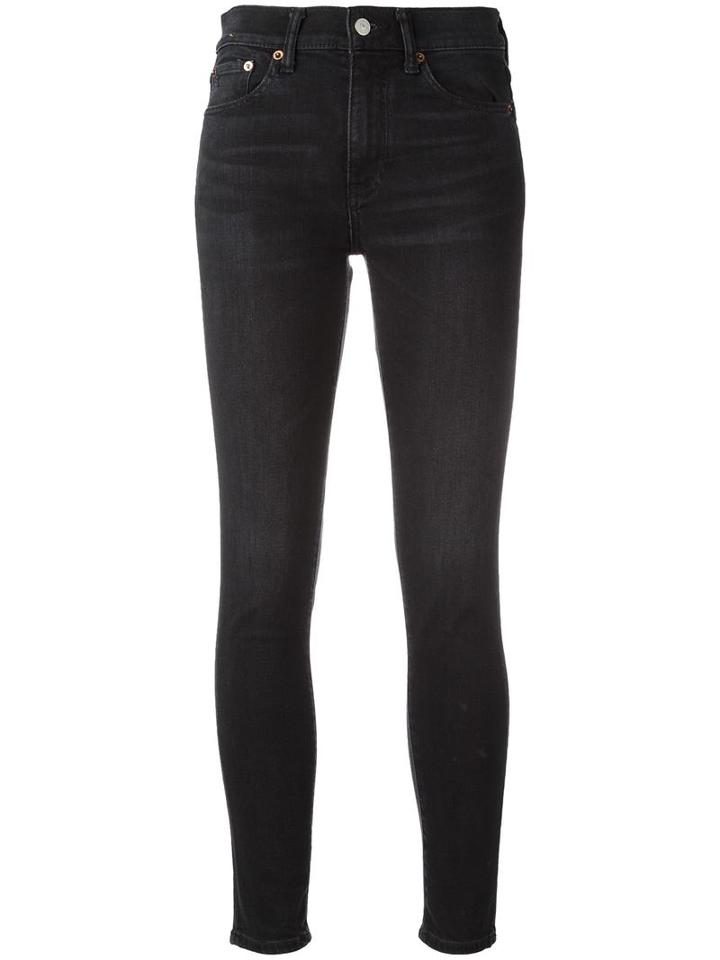 Polo Ralph Lauren Skinny Jeans, Women's, Size: 32, Black, Cotton/spandex/elastane
