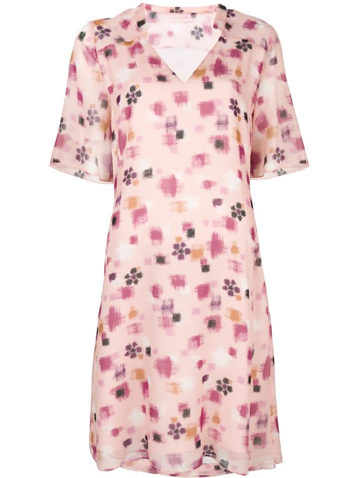 Kristina Ti Geometric Print Mini Dress - Pink